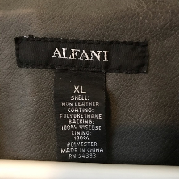 Alfani Faux Leather Jacket - Picture 4 of 4